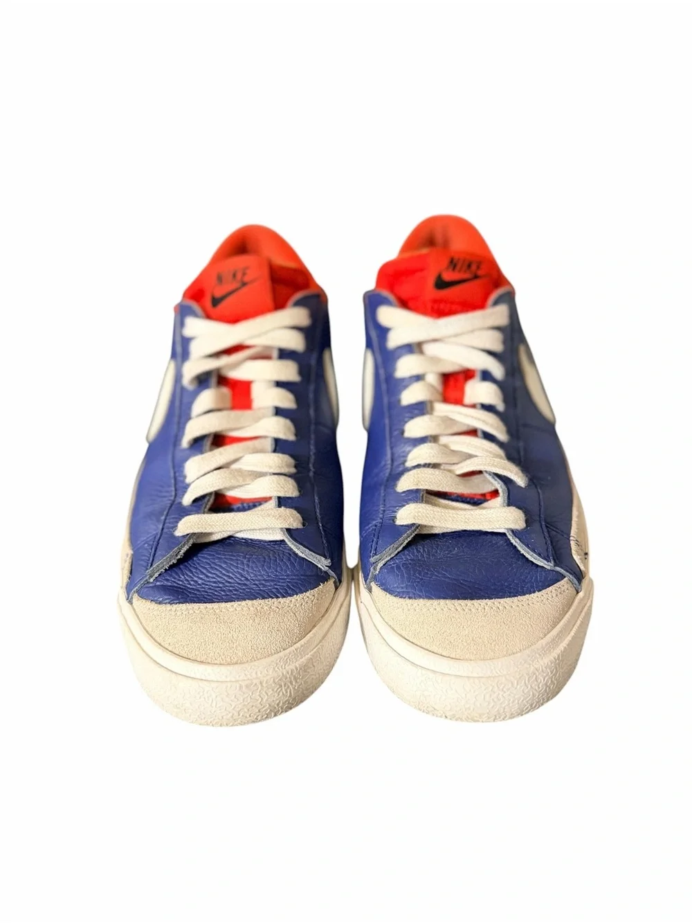 Nike Blazer Low Vintage Leather Sneakers Royal Blue Red Sail Men’s Size 11US/ 43
